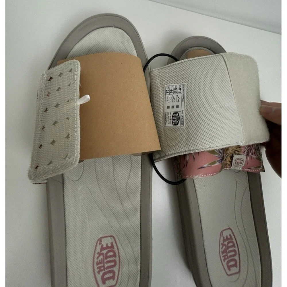 Hey Dude Phoenix Tropical Sandals Slides Men's Size 11 Sail on Sailor RARE NWT